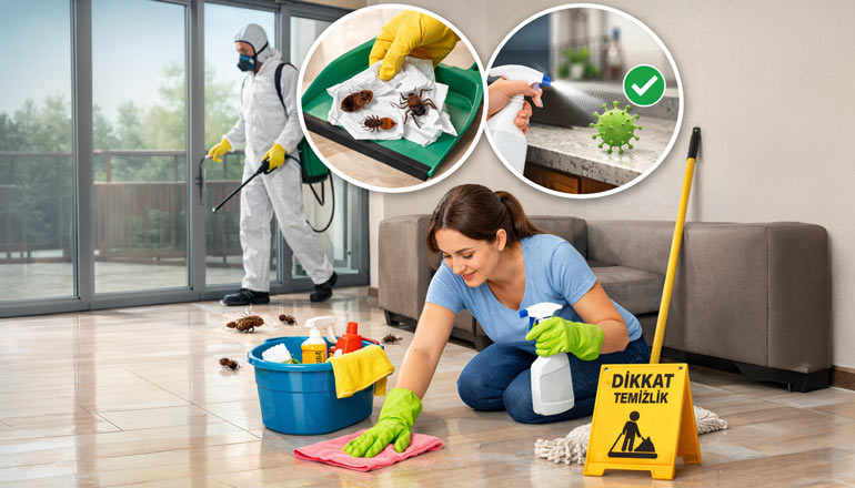 bocek-ilaclama-sonrasi-temizlik evde böcek ilaçlama sonrası temizlik